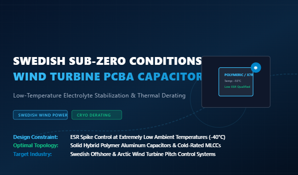 Blog công ty mới nhất về Navigating Swedish Sub-Zero Conditions: Capacitor Selection and Thermal Derating for Wind Turbine PCBA